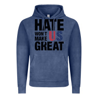 Vintage Denim hate won't make us great black Vintage Hoodie - artisFamous