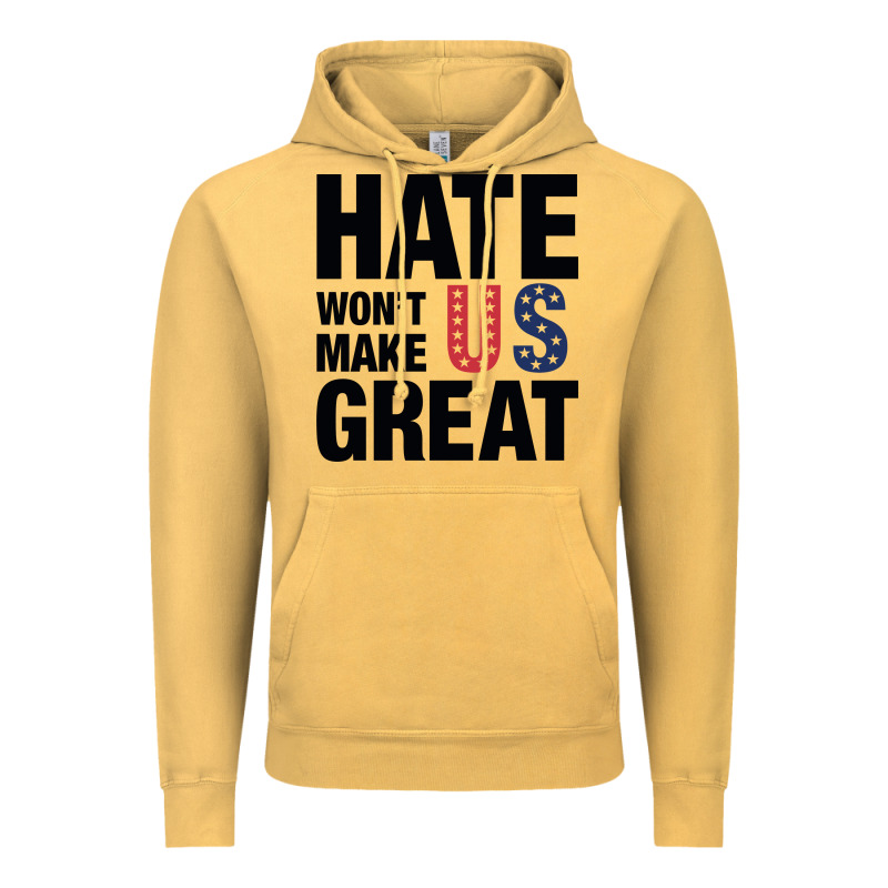 Hate Won't Make Us Great Black Vintage Hoodie by artisFamous | Teevron