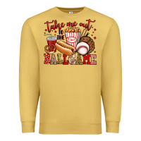 Antique Gold take me out to the ball game baseball Premium Sweatshirt - Jasminsmagicworld