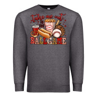 Charcoal Heather take me out to the ball game baseball Premium Sweatshirt - Jasminsmagicworld