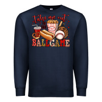 Navy take me out to the ball game baseball Premium Sweatshirt - Jasminsmagicworld