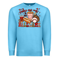 Ocean Blue take me out to the ball game baseball Premium Sweatshirt - Jasminsmagicworld