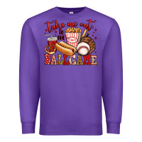 Purple take me out to the ball game baseball Premium Sweatshirt - Jasminsmagicworld