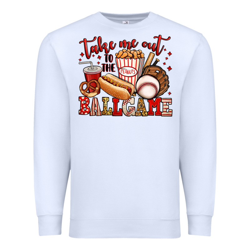 Take Me Out To The Ball Game Baseball Premium Sweatshirt by Jasminsmagicworld | Teevron