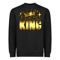 Black birthday king Heavyweight Sweatshirt - RanaPortraitStore