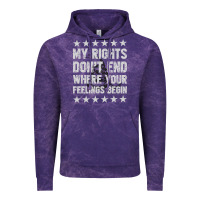 Cloud Purple My Rights Don't End Where Your Feelings Begin Vintage Hoodie - artisFamous