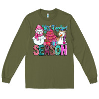Army Green It's Freezin Season Long Sleeve Tee - CowhideDigitalArt