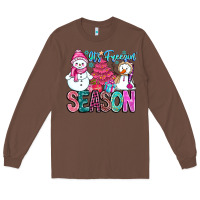 Chestnut It's Freezin Season Long Sleeve Tee - CowhideDigitalArt