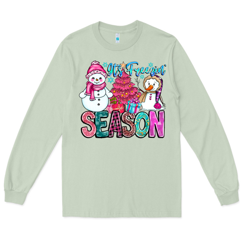 It's Freezin Season Long Sleeve Tee by CowhideDigitalArt | Teevron