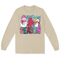 Mushroom It's Freezin Season Long Sleeve Tee - CowhideDigitalArt