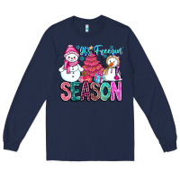 Navy It's Freezin Season Long Sleeve Tee - CowhideDigitalArt