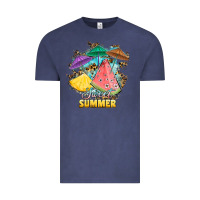 Vintage Denim sweet summer watermelon pineapple fruits Vintage Tee - RanaPortraitStore