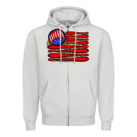 Dove Grey leopard baseball flag5 Zipper Hoodie - JahusDesignShop