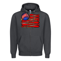 Smoke leopard baseball flag5 Zipper Hoodie - JahusDesignShop