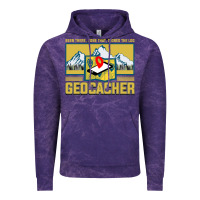 Cloud Purple Geocaching, geocaching travel bug, geocache, Vintage Hoodie - artisFamous