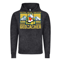 Vintage Black Geocaching, geocaching travel bug, geocache, Vintage Hoodie - artisFamous