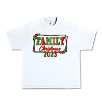 White Family Christmas 2023 Urban Heavy Tee - FaDigitalArtStudio