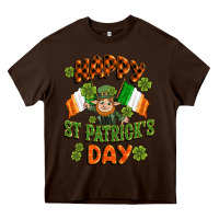 Chocolate Brown happy st patricks day Heavy Core Tee - CowGirlArtShop