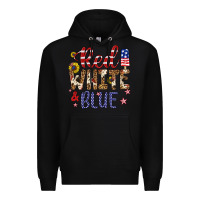 Black red white and blue Premium Hoodie - Artiststas