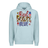Blue Mist red white and blue Premium Hoodie - Artiststas