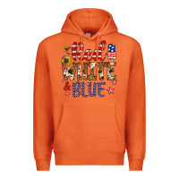 Carrot red white and blue Premium Hoodie - Artiststas