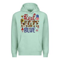 Seafoam red white and blue Premium Hoodie - Artiststas