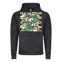 Vintage Black christmas magic pattern Vintage Hoodie - CowhideDigitalArt