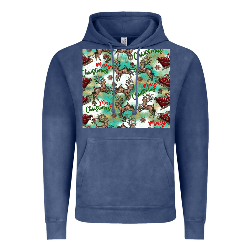 Christmas Magic Pattern Vintage Hoodie by CowhideDigitalArt | Teevron
