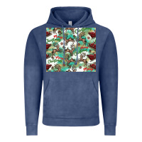 Vintage Denim christmas magic pattern Vintage Hoodie - CowhideDigitalArt