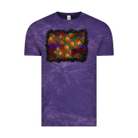 Cloud Purple halloween pumpkin background Vintage Tee - BundleAndBundleShop