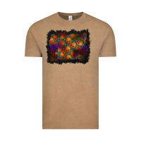 Vintage Coffee halloween pumpkin background Vintage Tee - BundleAndBundleShop