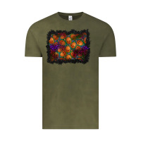 Vintage Olive halloween pumpkin background Vintage Tee - BundleAndBundleShop