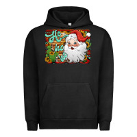 Pigment Black ho ho ho santa claus Urban Hoodie - Jasminsmagicworld