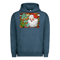 Pigment Midnight Navy ho ho ho santa claus Urban Hoodie - Jasminsmagicworld