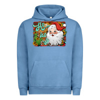 Pigment Pebble Blue ho ho ho santa claus Urban Hoodie - Jasminsmagicworld