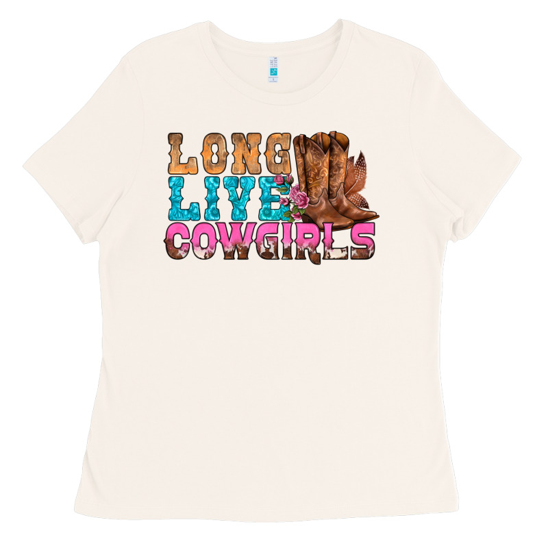 Western Long Live Cowgirls With Roses Ladies Tee by BundleAndBundleShop | Teevron