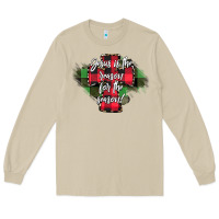 Mushroom Jesus is the Reason For The Season Long Sleeve Tee - CowhideDigitalArt