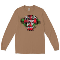 Toasted Coconut Jesus is the Reason For The Season Long Sleeve Tee - CowhideDigitalArt