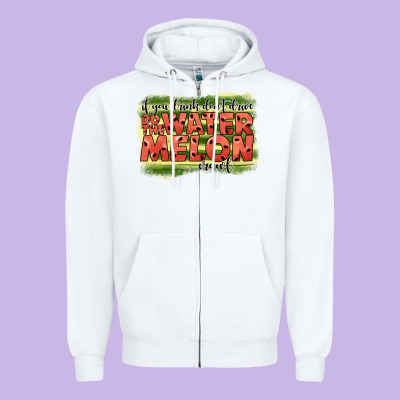 İf You Drink Don't Drive Do The Watermelon Crawl2 Zipper Hoodie Designed By Jahusdesignshop