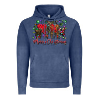 Vintage Denim merry Christmas teeth Vintage Hoodie - CowhideDigitalArt