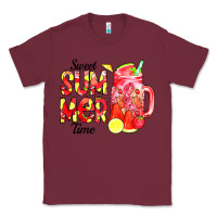 Burgundy sweet summer time waterolor Classic Tee - CowCowDesign