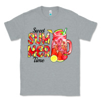 Heather Grey sweet summer time waterolor Classic Tee - CowCowDesign