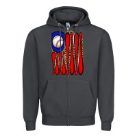 Smoke leopard baseball flag Zipper Hoodie - JahusDesignShop