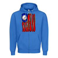 True Royal leopard baseball flag Zipper Hoodie - JahusDesignShop