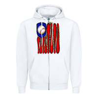 White leopard baseball flag Zipper Hoodie - JahusDesignShop