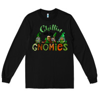 Black st patricks day gnomes Long Sleeve Tee - CowhideDigitalArt