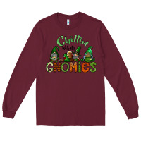 Burgundy st patricks day gnomes Long Sleeve Tee - CowhideDigitalArt