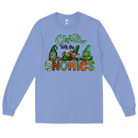 Colony Blue st patricks day gnomes Long Sleeve Tee - CowhideDigitalArt
