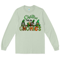 Matcha st patricks day gnomes Long Sleeve Tee - CowhideDigitalArt