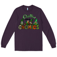 Plum st patricks day gnomes Long Sleeve Tee - CowhideDigitalArt